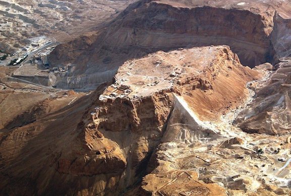 asada aerial from northwest tb010703306 Masada— A Place of Sanctuary, Suicide, and Inspiration